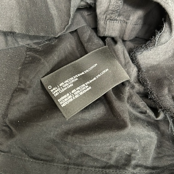 Club Monaco one size black ruffle zip dress - Picture 10 of 14